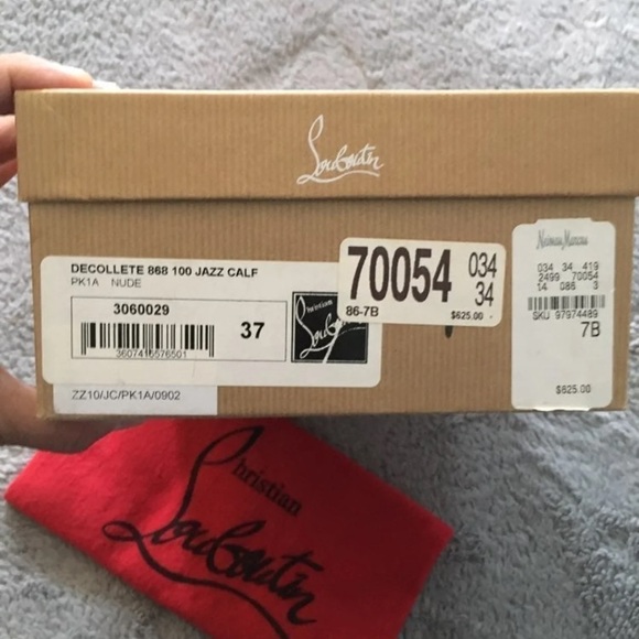 Authentic Christian Louboutin Decollete Nude - Picture 3 of 4